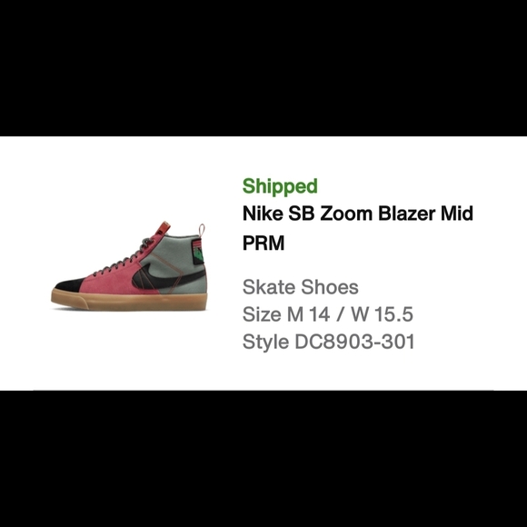 Nike Other - Men Size 14 - Nike SB Zoom Blazer Mid PRM in Red and Gray